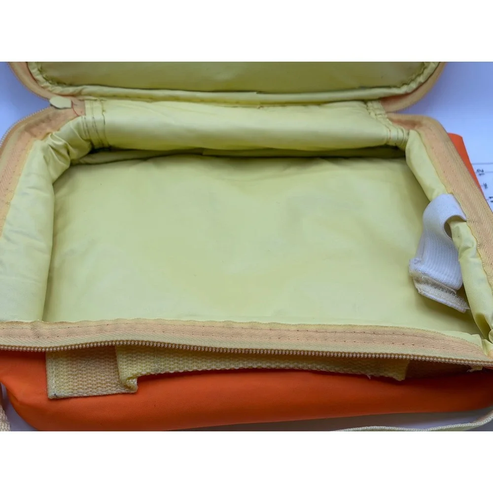 Vintage Disney Winnie the Pooh Tigger Eeyore Thermos Lunch Box Orange Bag 200226
